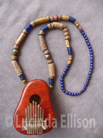 Padauk Blue Trade beads