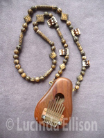 Walnut Bone beads