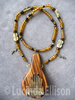 Zebrawood Amber glass