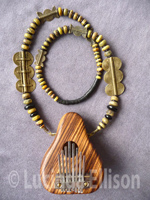 Zebrawood Yellow beads